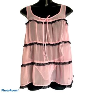 la senza Pink négligée set, size medium